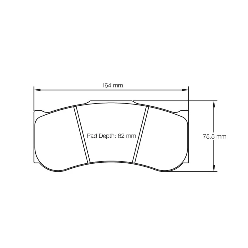 Pagid Racing 2019 RSX E2019RSX001 - Zeichnung Form 2019 Pagid Racing 2019 RSX E2019RSX001 - Zeichnung Form 2019