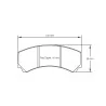 Pagid Racing 2126 RST5E E2126RST5E - shape 2126 drawing