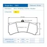 Pagid Racing 1903 RSL1 E1903RSL1 - Zeichnung Form 1903