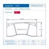 Pagid Racing 1674 RST3 E1674RST3 - disegno sagoma 1674