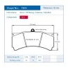 Pagid Racing 1903 RST1 E1903RST1 - Zeichnung Form 1903