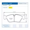 Pagid Racing 2180 RSL29 E2180R29 - Zeichnung Form 2180