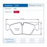 Pagid Racing 2180 RST3 E2180RST3 - dibujo forma 2180