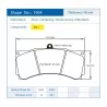 Pagid Racing 1904 RSL1 E1904RSL1 - Zeichnung Form 1904