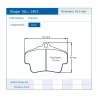 Pagid Racing 2405 RS42 E2405R42 - Zeichnung Form 2405