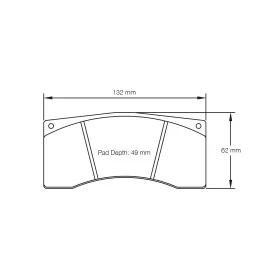 Pagid Racing 2704 RSTD1 E2704RSTD1 - dessin forme 2704