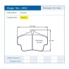 Pagid Racing 2405 RSL29 E2405R29 - disegno sagoma 2405