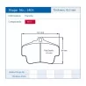 Pagid Racing 2405 RST3 E2405RST3 - disegno sagoma 2405