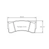 Pagid Racing 2557 RST2E E2557RST2E - disegno sagoma 2557