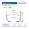 Pagid Racing 2406 RSL19 E2406R19 - shape 2406 drawing