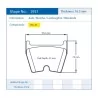Pagid Racing 2931 RSL29 E2931R29 - Zeichnung Form 2931