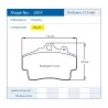 Pagid Racing 2407 RSL29 E2407R29 - disegno sagoma 2407