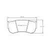 Pagid Racing 2560 RST5E E2560RST5E - Zeichnung Form 2560