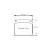 Pagid Racing 3102 RST5E E3102RST5E - dessin forme 3102