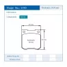 Pagid Racing 3190 RSH42 E3190RSH42 - Zeichnung Form 3190