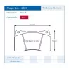 Pagid Racing 2487 RST3 E2487RST3 - shape 2487 drawing