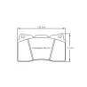 Pagid Racing 2487 RST5E E2487RST5E - shape 2487 drawing