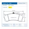 Pagid Racing 2488 RSL1 E2488RSL1 - dessin forme 2488