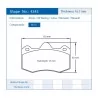 Pagid Racing 4345 RS14 E4345R14 - dessin forme 4345