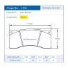 Pagid Racing 2704 RSL19 E2704R19 - disegno sagoma 2704