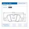 Pagid Racing 4909 RSC1 E4909RSC1 - Zeichnung Form 4909