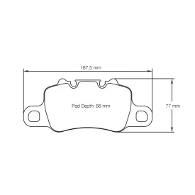 Pagid Racing 4925 RSL1 E4925RSL1 - Zeichnung Form 4925