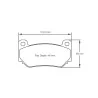Pagid Racing 4349 RSL29 E4349R29 - shape 4349 drawing