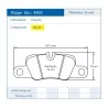 Pagid Racing 4909 RSL29 E4909R29 - Zeichnung Form 4909