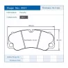 Pagid Racing 4927 RSC1 E4927RSC1 - Zeichnung Form 4927