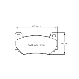 Pagid Racing 4349 RST2E E4349RST2E - Zeichnung Form 4349