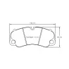 Pagid Racing 4927 RSC2 E4927RSC2 - Zeichnung Form 4927
