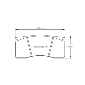 Pagid Racing 4912 RST2E E4912RST2E - Zeichnung Form 4912