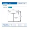 Pagid Racing 4501 RSH3 E4501RSH3 - shape 4501 drawing