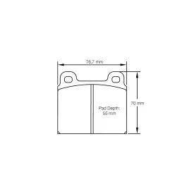 Pagid Racing 4501 RSL29 E4501R29 - Zeichnung Form 4501