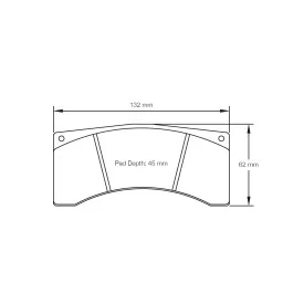 Pagid Racing 4916 RST5E E4916RST5E - Zeichnung Form 4916