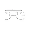 Pagid Racing 4916 RST5E E4916RST5E - Zeichnung Form 4916