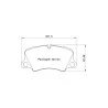 Pagid Racing 4580 RSC1 E4580RSC1 - disegno sagoma 4580