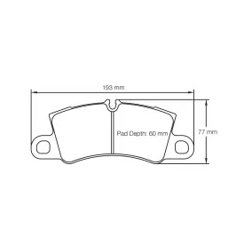 Pagid Racing 4581 RSL1 E4581RSL1 - Zeichnung Form 4581