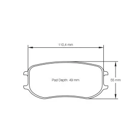 Pagid Racing 4929 RSL29 E4929R29 - Zeichnung Form 4929