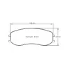 Pagid Racing 4920 RST2E E4920RST2E - shape 4920 drawing