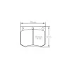 Pagid Racing 4905 RSH29E E4905RSH29E - disegno sagoma 4905