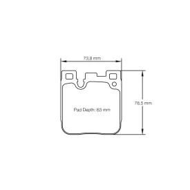 Pagid Racing 4933 RSL29 E4933R29 - Zeichnung Form 4933