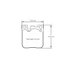Pagid Racing 4933 RSL29 E4933R29 - Zeichnung Form 4933