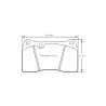 Pagid Racing 4906 RSC1 E4906RSC1 - disegno sagoma 4906