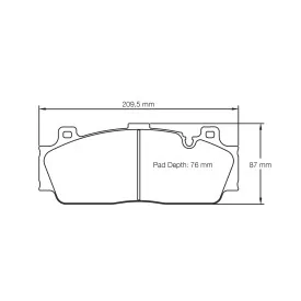 Pagid Racing 4934 RSC1 E4934RSC1 - Zeichnung Form 4934
