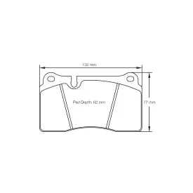 Pagid Racing 4906 RSC2 E4906RSC2 - disegno sagoma 4906
