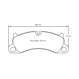 Pagid Racing 4922 RSL29 E4922R29 - disegno sagoma 4922