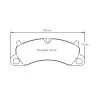 Pagid Racing 4922 RSL29 E4922R29 - disegno sagoma 4922