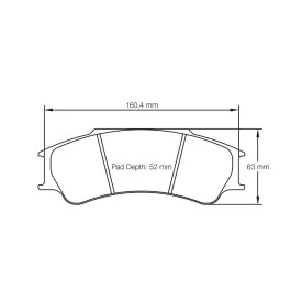 Pagid Racing 4923 RSL1 E4923RSL1 - disegno sagoma 4923