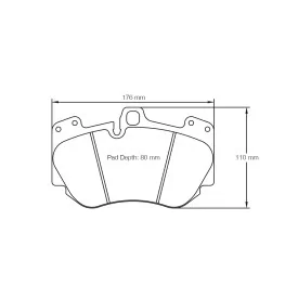 Pagid Racing 4907 RSC1 E4907RSC1 - disegno sagoma 4907
